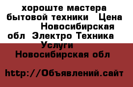 хороште мастера бытовой техники › Цена ­ 300 - Новосибирская обл. Электро-Техника » Услуги   . Новосибирская обл.